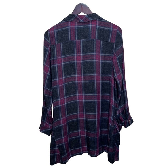 Zara Plaid Mini Shirt Dress with Pockets Size Small - Picture 4 of 13